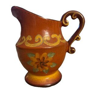 CASA CRISTINA  6” TUSCAN HOME COLLECTION BY CBK  8oz PITCHER RETIRED - DISPLAYED